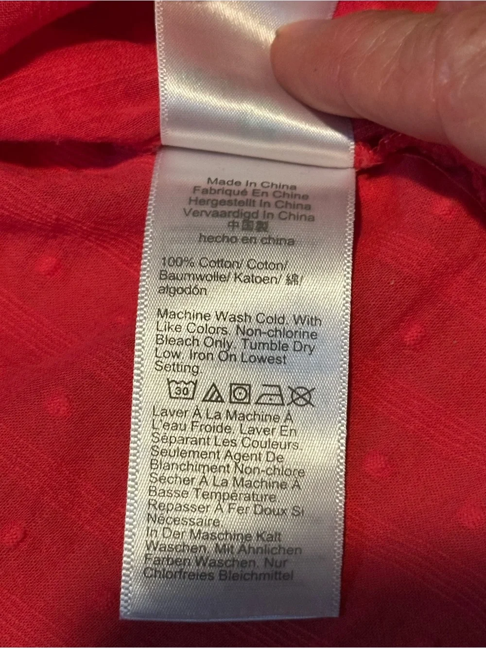 J. Crew Coral-Red V-Neck Peasant Blouse
